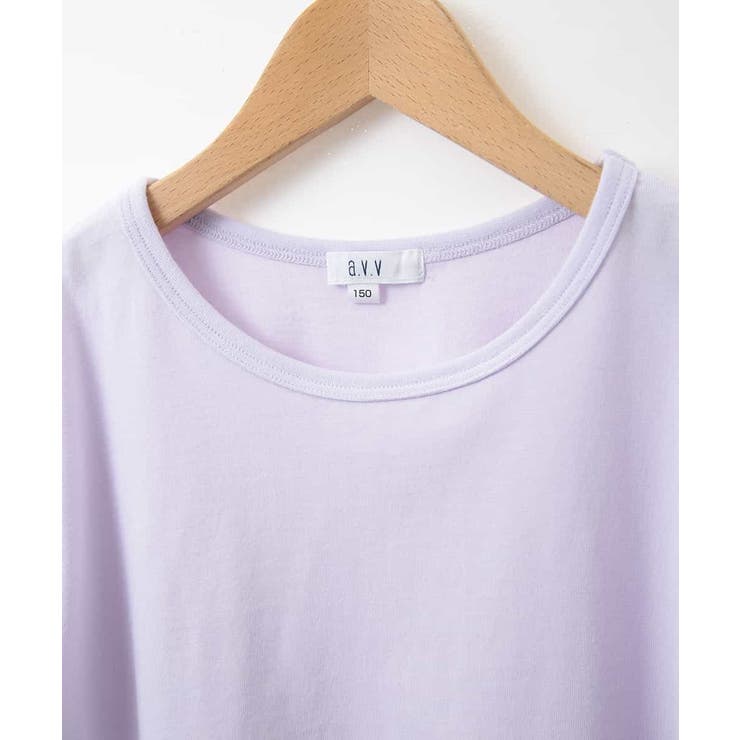 [140-150]【接触冷感】シアーフリルスリーブカットソー | a.v.v【KIDS】 | 詳細画像13 