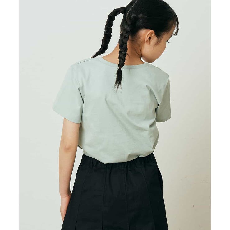 ポケットセーラーカラーtee セーラー配色 Tシャツ ホワイト 80cm・90cm・100cm・110cm
