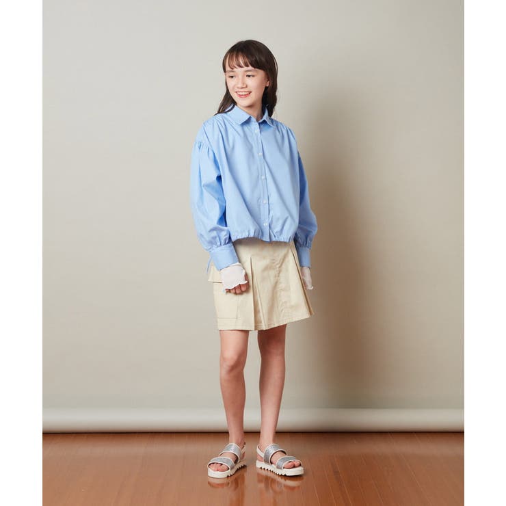 [150-160]袖シアー切り替えカットソー | a.v.v【KIDS】 | 詳細画像12 