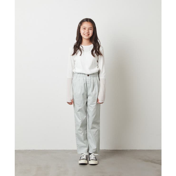 [150-160]袖シアー切り替えカットソー | a.v.v【KIDS】 | 詳細画像20 