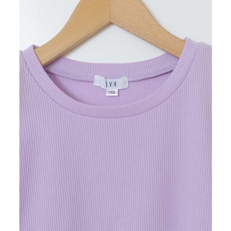 [150-160]袖シアー切り替えカットソー | a.v.v【KIDS】 | 詳細画像23 