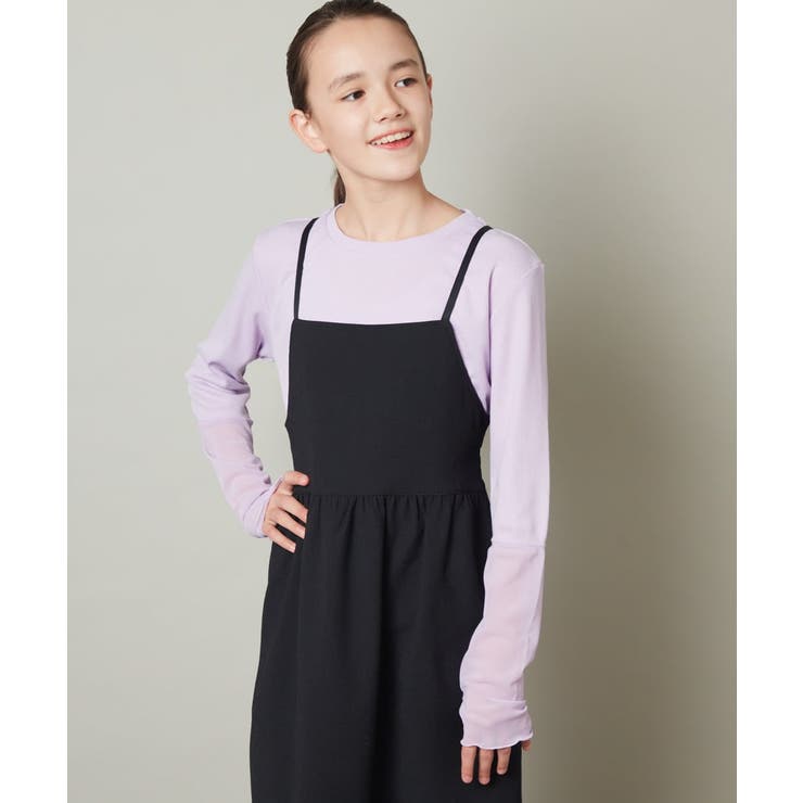 [150-160]袖シアー切り替えカットソー | a.v.v【KIDS】 | 詳細画像4 