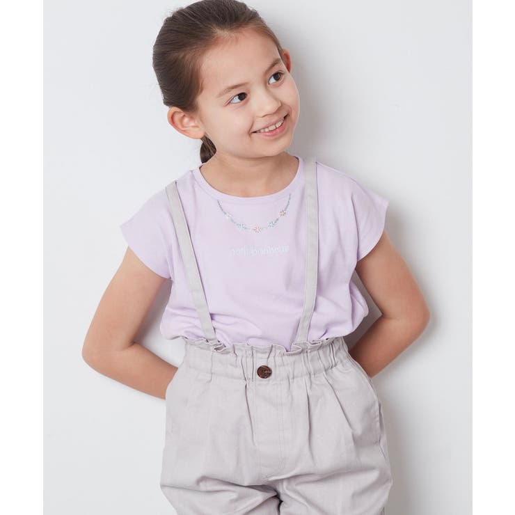 [100-130]ネックレスモチーフＴシャツ | a.v.v【KIDS】 | 詳細画像3 