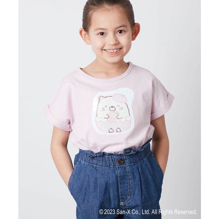 [100-140]すみっコぐらしスパンコールＴシャツ[品番：ITKW0010476]｜a.v.v【KIDS】（アーヴェヴェ）のキッズファッション通販｜SHOPLIST（ショップリスト）