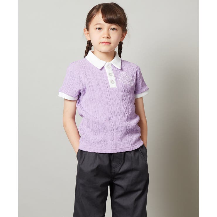 [100-130]【マイルドライナーコラボ】ロゴポロTシャツ | a.v.v【KIDS】 | 詳細画像12 
