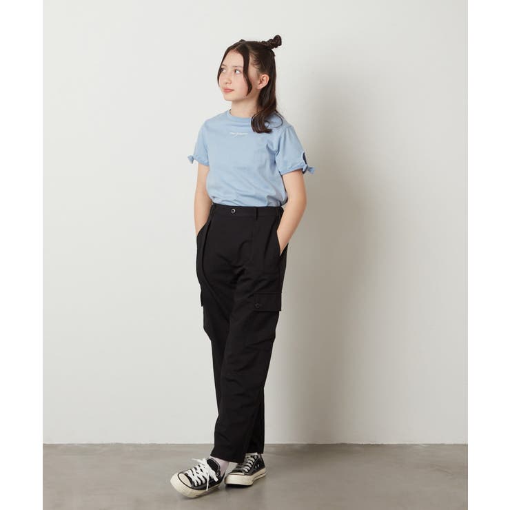 [100-130]袖口リボンTシャツ | a.v.v【KIDS】 | 詳細画像15 