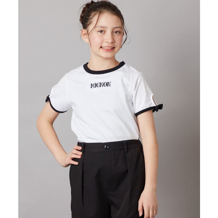 [100-130]袖口リボンTシャツ | a.v.v【KIDS】 | 詳細画像22 