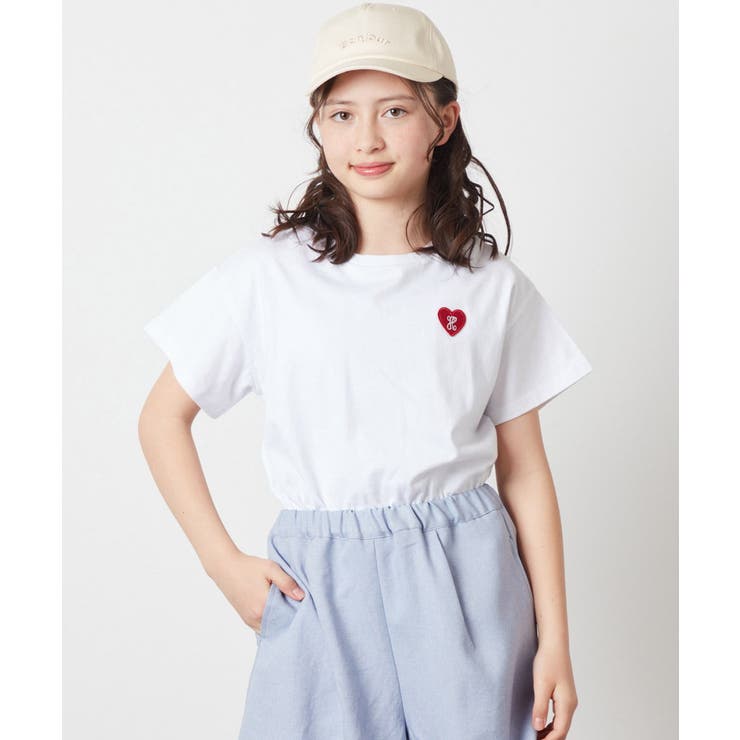[100-130]ハートワッペン半袖Tシャツ | a.v.v【KIDS】 | 詳細画像22 