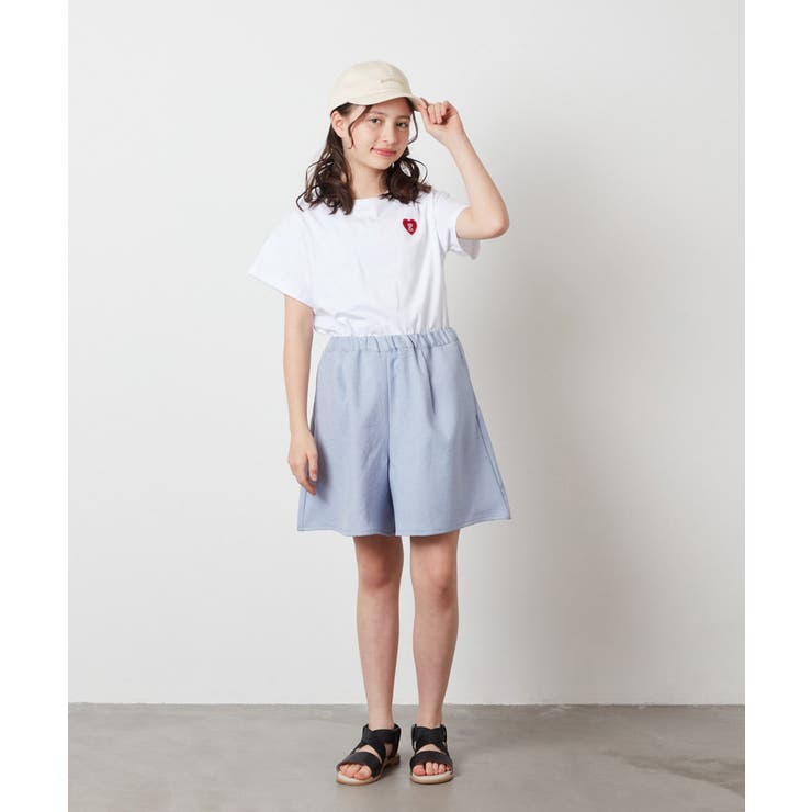 [100-130]ハートワッペン半袖Tシャツ | a.v.v【KIDS】 | 詳細画像24 
