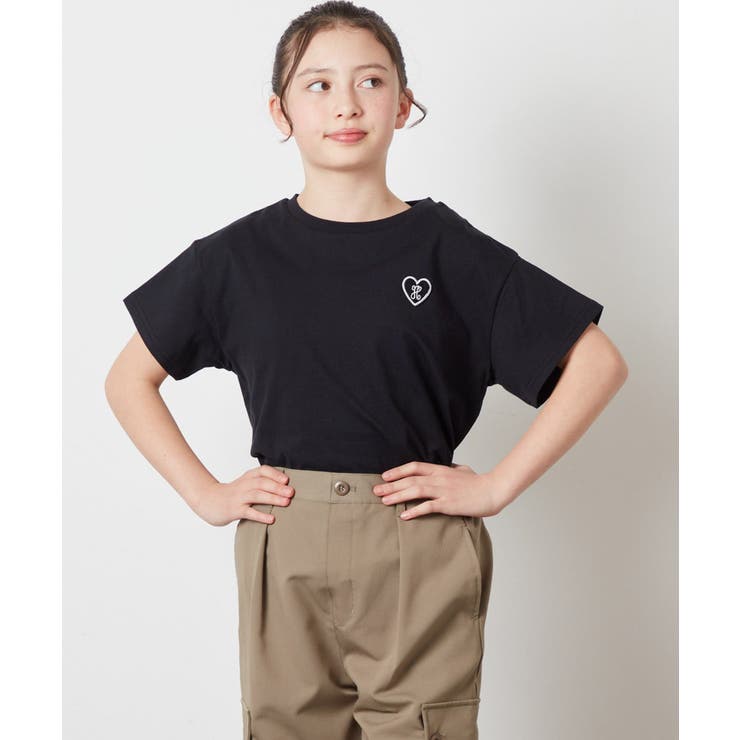 [100-130]ハートワッペン半袖Tシャツ | a.v.v【KIDS】 | 詳細画像28 