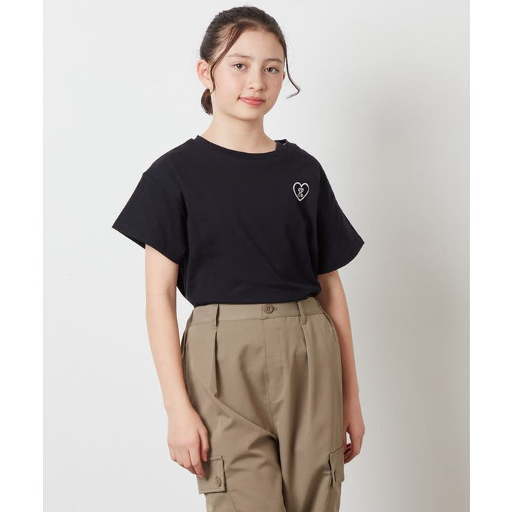 [100-130]ハートワッペン半袖Tシャツ | a.v.v【KIDS】 | 詳細画像30 