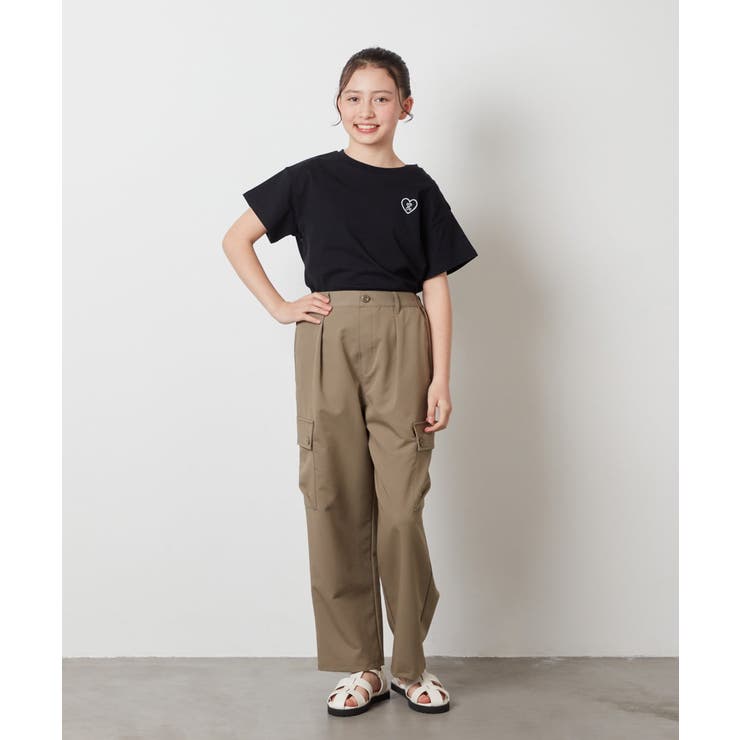 [100-130]ハートワッペン半袖Tシャツ | a.v.v【KIDS】 | 詳細画像33 