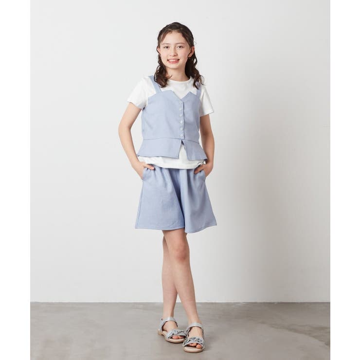 [100-130]【セットアップ対応】キャミドッキングトップス | a.v.v【KIDS】 | 詳細画像12 