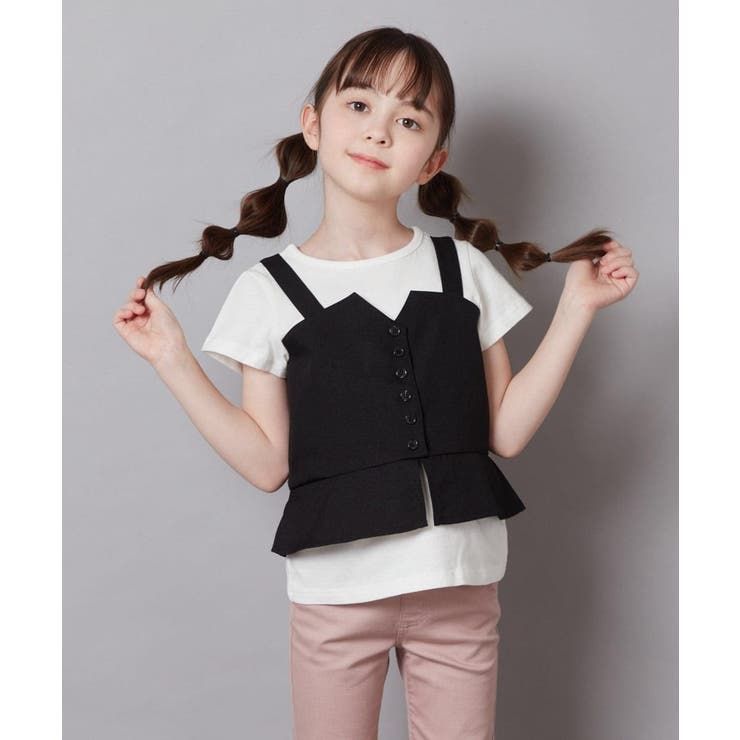 [100-130]【セットアップ対応】キャミドッキングトップス | a.v.v【KIDS】 | 詳細画像23 