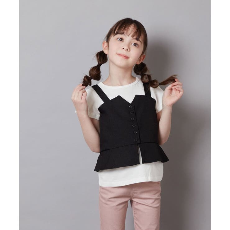 [100-130]【セットアップ対応】キャミドッキングトップス | a.v.v【KIDS】 | 詳細画像24 