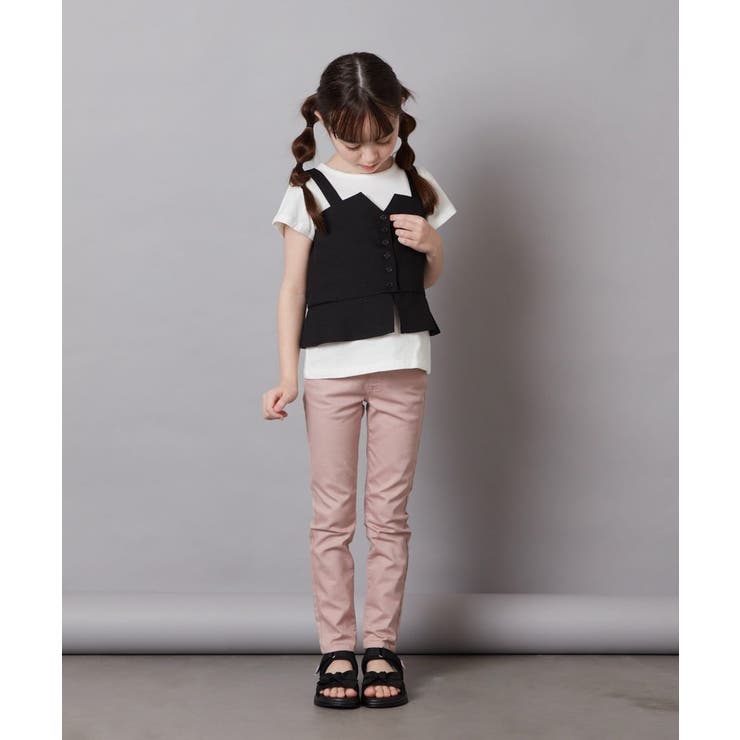 [100-130]【セットアップ対応】キャミドッキングトップス | a.v.v【KIDS】 | 詳細画像28 