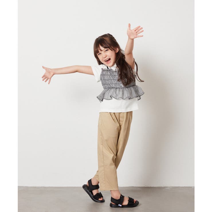 [100-130]チュールキャミドッキングＴシャツ | a.v.v【KIDS】 | 詳細画像30 