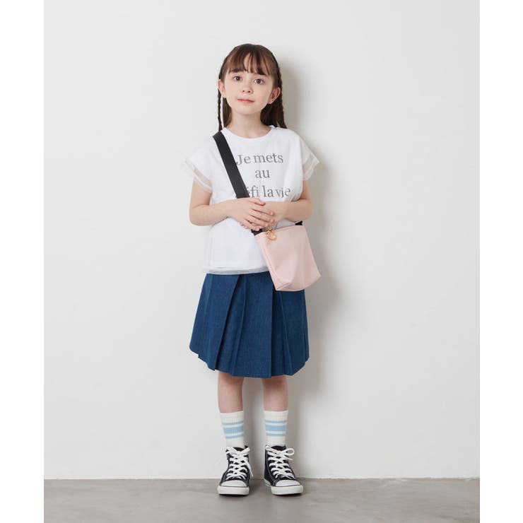 [100-130]チュールレイヤーロゴTシャツ | a.v.v【KIDS】 | 詳細画像18 