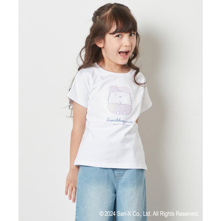 [100-140]【すみっコぐらし】リバーシブルスパンコールTシャツ | a.v.v【KIDS】 | 詳細画像14 