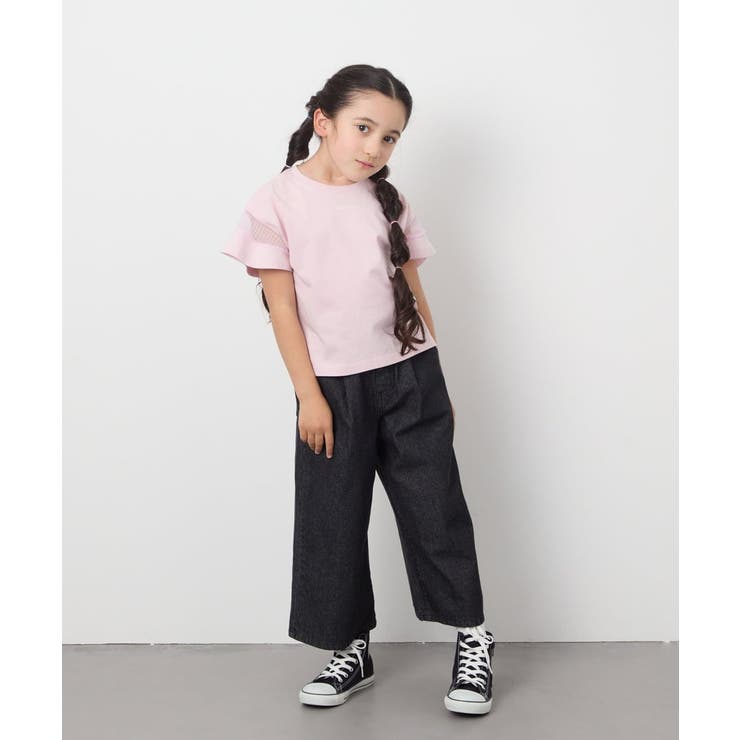 シアーギンガムキリカエスリーブＴシャツ | a.v.v【KIDS】 | 詳細画像24 