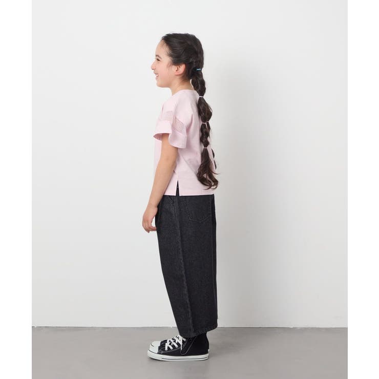 シアーギンガムキリカエスリーブＴシャツ | a.v.v【KIDS】 | 詳細画像26 