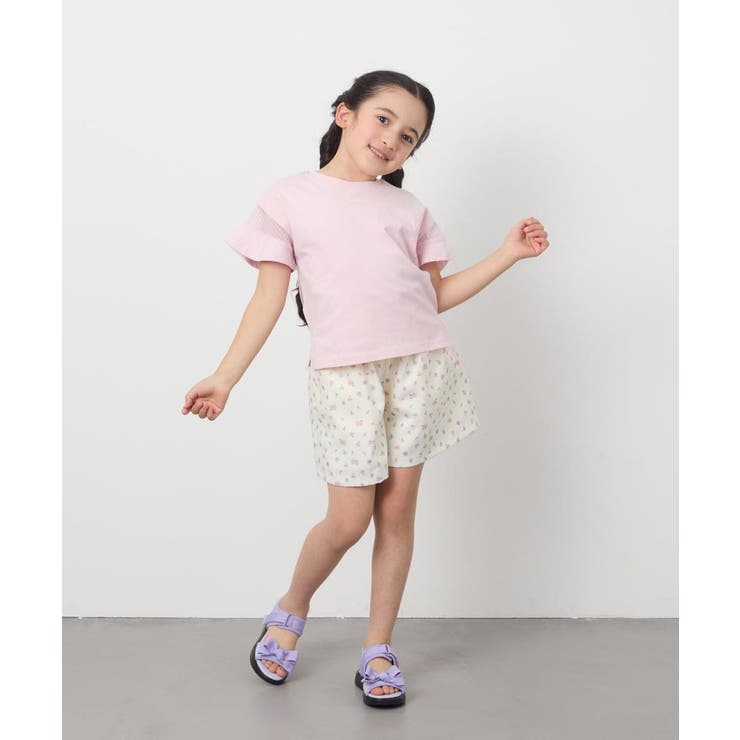 シアーギンガムキリカエスリーブＴシャツ | a.v.v【KIDS】 | 詳細画像31 