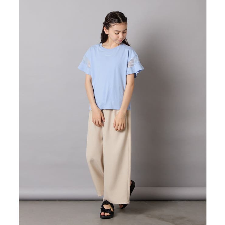 シアーギンガムキリカエスリーブＴシャツ | a.v.v【KIDS】 | 詳細画像45 