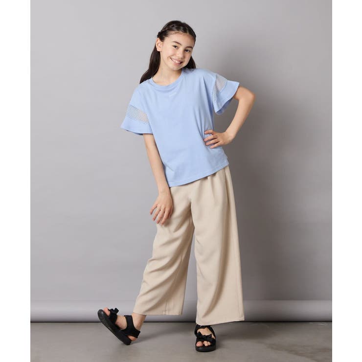 シアーギンガムキリカエスリーブＴシャツ | a.v.v【KIDS】 | 詳細画像46 