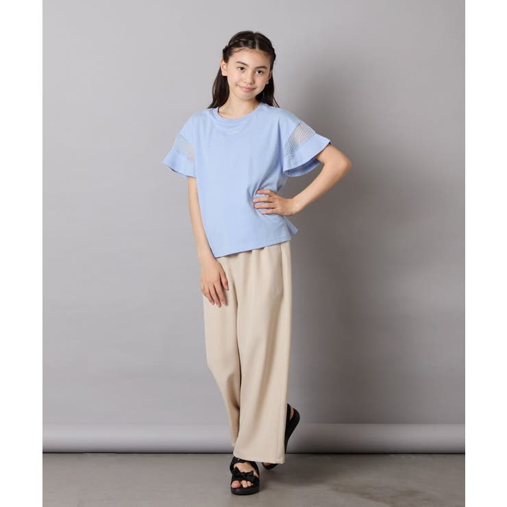 シアーギンガムキリカエスリーブＴシャツ | a.v.v【KIDS】 | 詳細画像47 