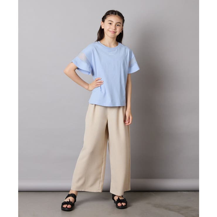 シアーギンガムキリカエスリーブＴシャツ | a.v.v【KIDS】 | 詳細画像48 