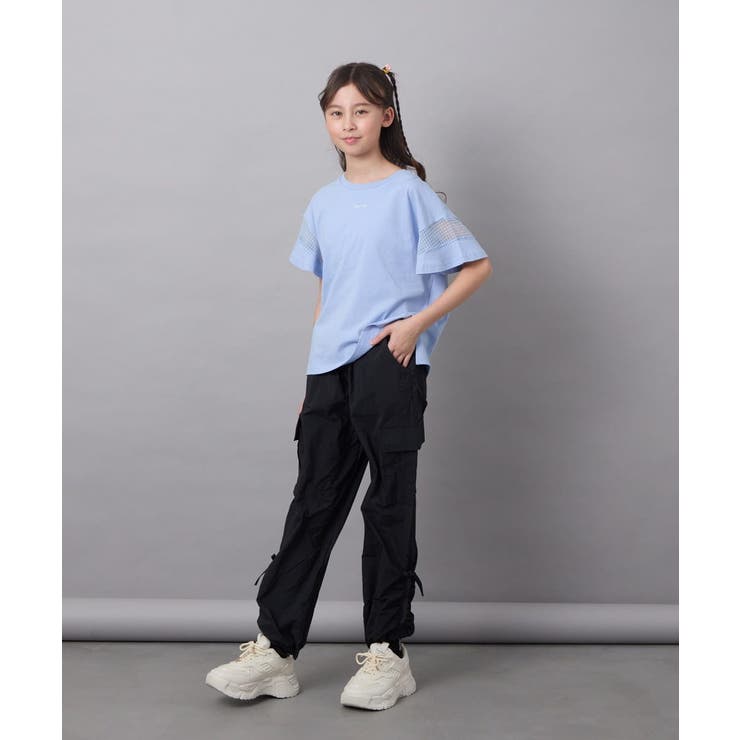 シアーギンガムキリカエスリーブＴシャツ | a.v.v【KIDS】 | 詳細画像52 