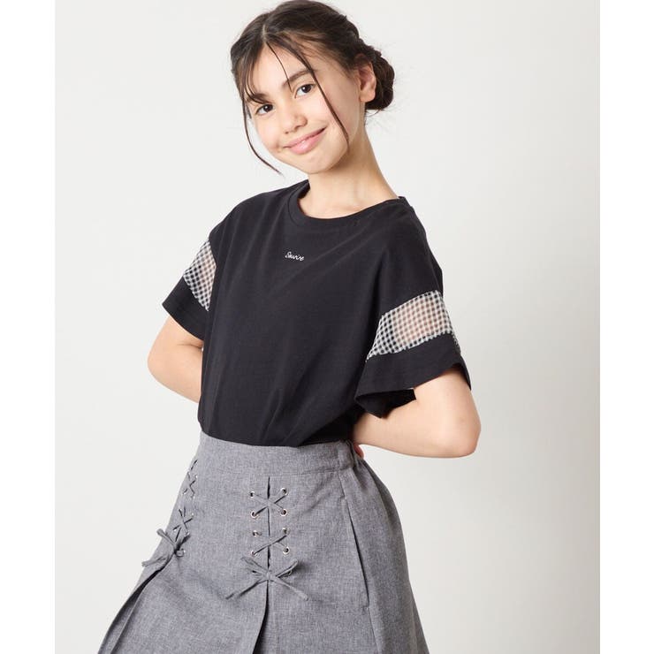 シアーギンガムキリカエスリーブＴシャツ | a.v.v【KIDS】 | 詳細画像54 