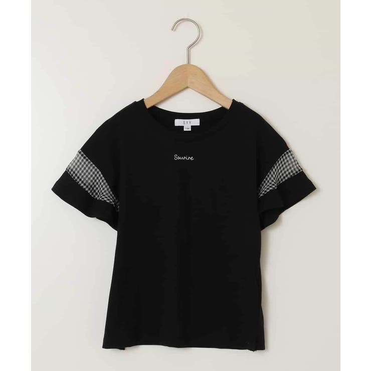 シアーギンガムキリカエスリーブＴシャツ | a.v.v【KIDS】 | 詳細画像71 