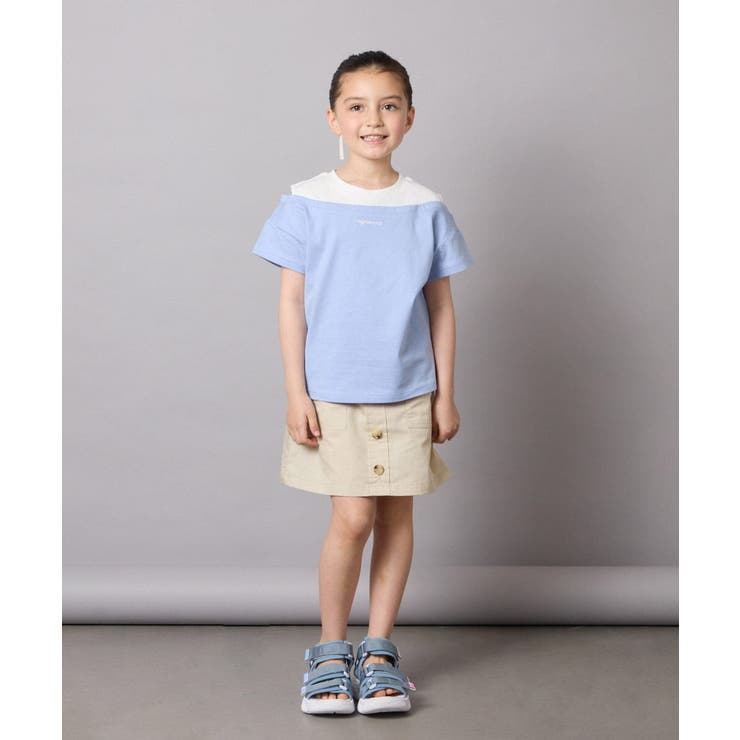 オフショルレイヤードロゴTシャツ | a.v.v【KIDS】 | 詳細画像22 