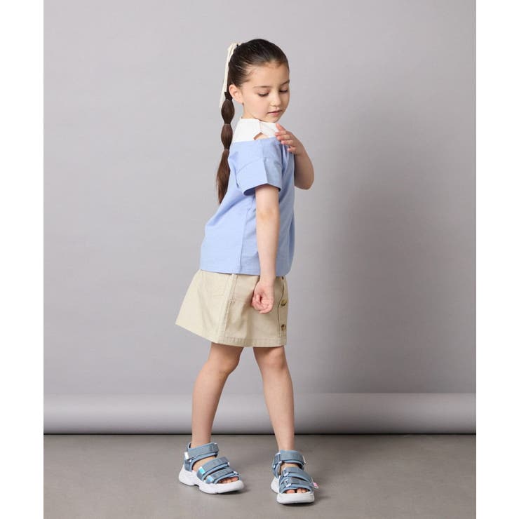オフショルレイヤードロゴTシャツ | a.v.v【KIDS】 | 詳細画像25 