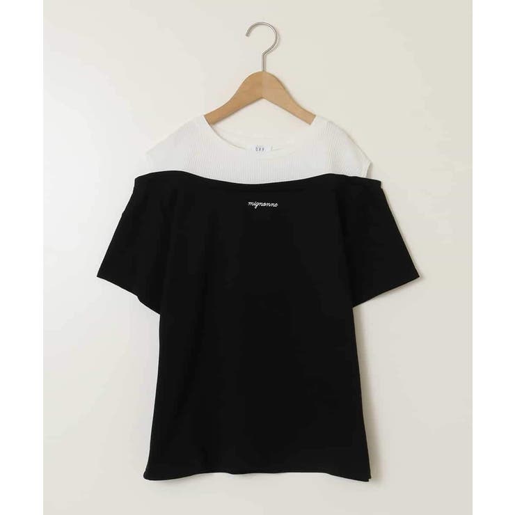 オフショルレイヤードロゴTシャツ | a.v.v【KIDS】 | 詳細画像27 