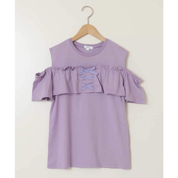 フリルオフショルTシャツ | a.v.v【KIDS】 | 詳細画像21 