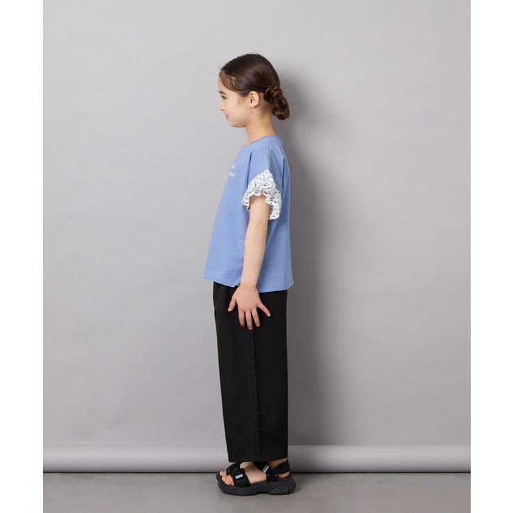 [110-160]【WEB限定】ドットチュール袖Tシャツ | a.v.v【KIDS】 | 詳細画像9 