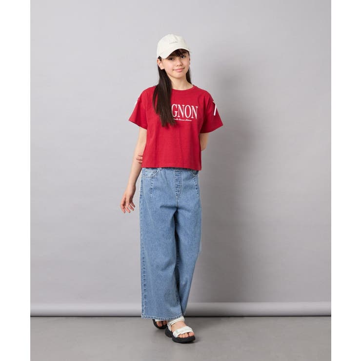 [120-160]【WEB限定】リボンロゴプリントTシャツ | a.v.v【KIDS】 | 詳細画像11 