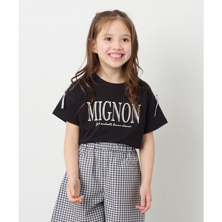 [120-160]【WEB限定】リボンロゴプリントTシャツ | a.v.v【KIDS】 | 詳細画像23 