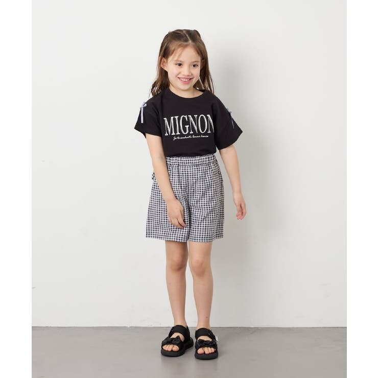 [120-160]【WEB限定】リボンロゴプリントTシャツ | a.v.v【KIDS】 | 詳細画像28 
