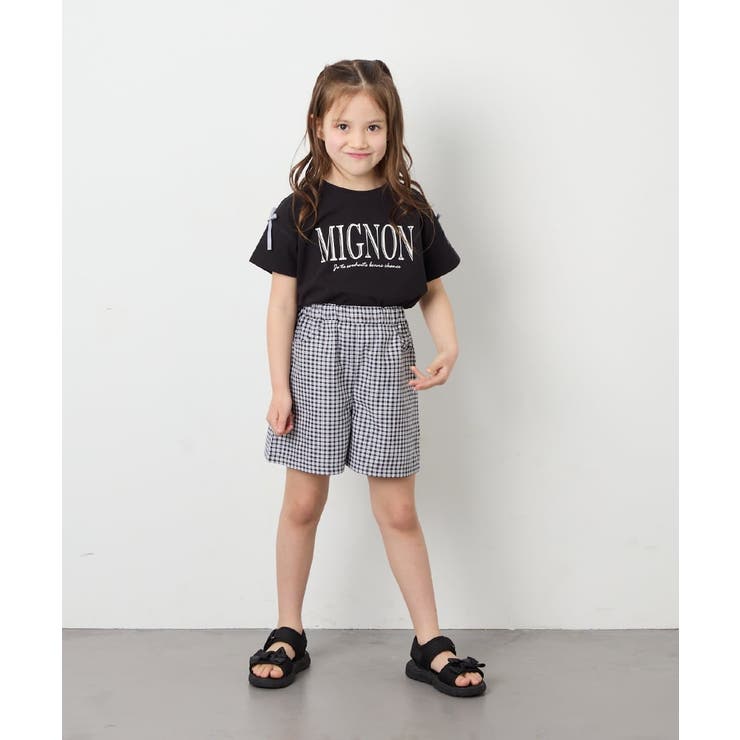 [120-160]【WEB限定】リボンロゴプリントTシャツ | a.v.v【KIDS】 | 詳細画像29 