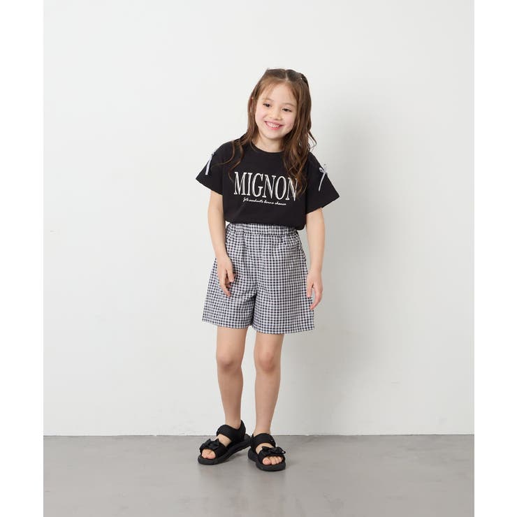 [120-160]【WEB限定】リボンロゴプリントTシャツ | a.v.v【KIDS】 | 詳細画像31 