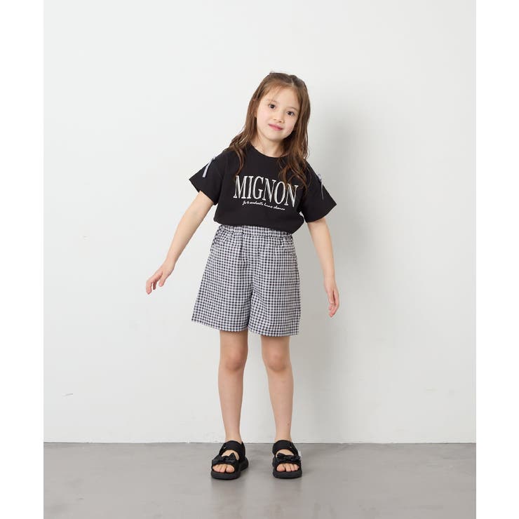 [120-160]【WEB限定】リボンロゴプリントTシャツ | a.v.v【KIDS】 | 詳細画像32 