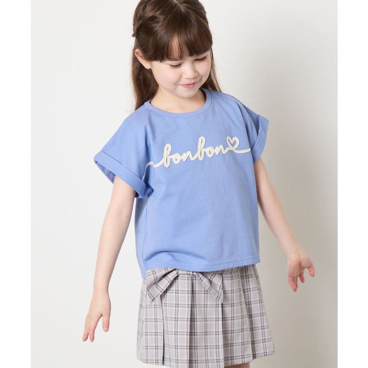 [120-160]【接触冷感/綿100％】シュルロゴTシャツ | a.v.v【KIDS】 | 詳細画像1 