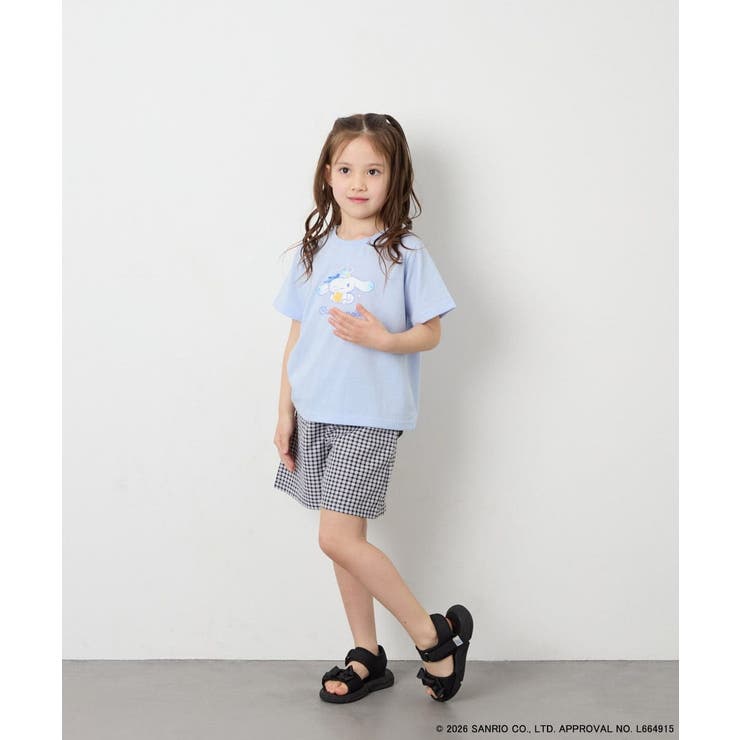 [110-140]【数量限定】[シナモロール＆クロミ]スパンコールTシャツ | a.v.v【KIDS】 | 詳細画像10 