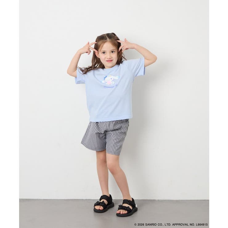 [110-140]【数量限定】[シナモロール＆クロミ]スパンコールTシャツ | a.v.v【KIDS】 | 詳細画像11 
