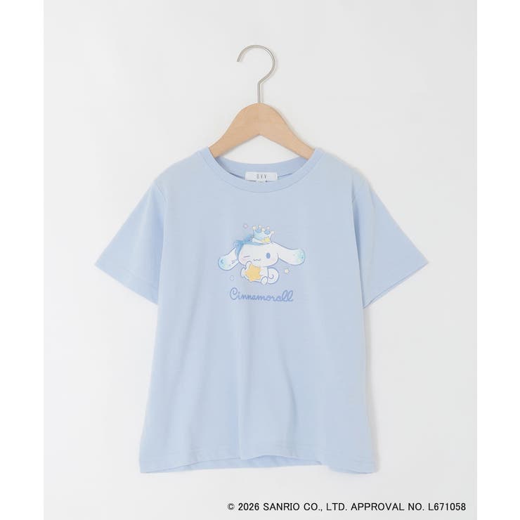 [110-140]【数量限定】[シナモロール＆クロミ]スパンコールTシャツ | a.v.v【KIDS】 | 詳細画像15 