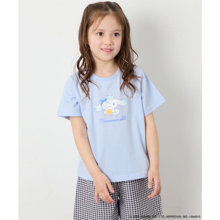 [110-140]【数量限定】[シナモロール＆クロミ]スパンコールTシャツ | a.v.v【KIDS】 | 詳細画像2 