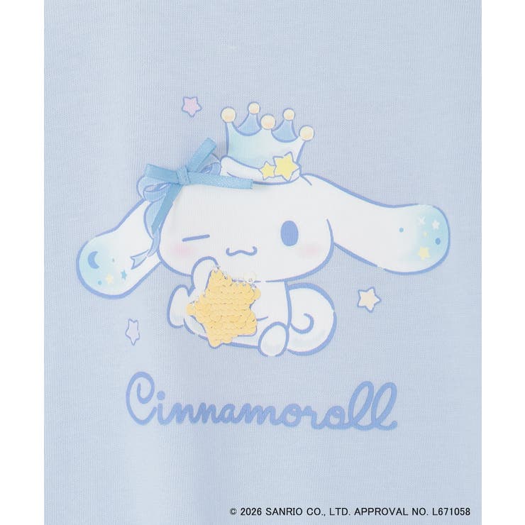[110-140]【数量限定】[シナモロール＆クロミ]スパンコールTシャツ | a.v.v【KIDS】 | 詳細画像21 